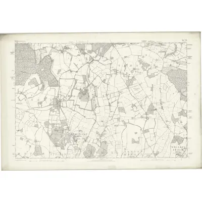 1873 Map of Wiltshire XLIX, 1877 Print