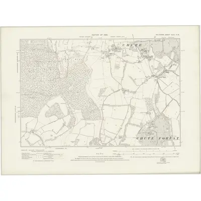 1923 Map of Wiltshire XLIX.NW, 1926 Print