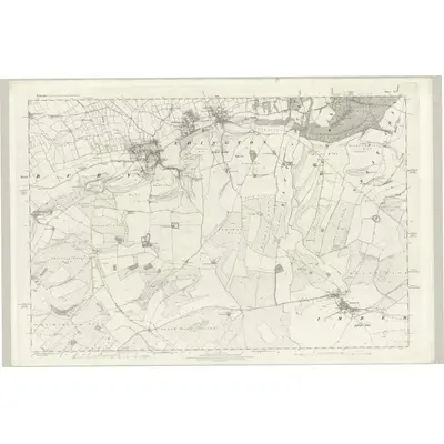 1886 Map of Wiltshire XLV, 1889 Print