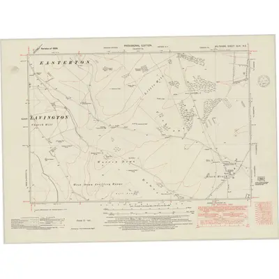 1939 Map of Wiltshire XLVI.NE, 1948 Print