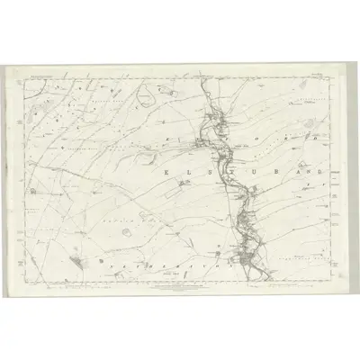 1886 Map of Wiltshire XLVII, 1889 Print