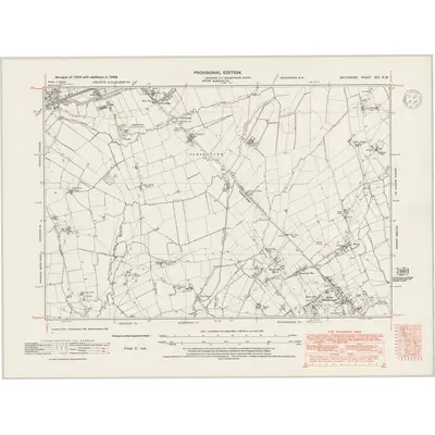 1938 Map of Wiltshire XVI.NW, 1947 Print