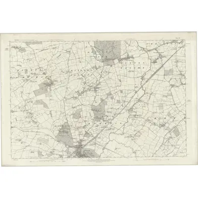 1885 Map of Wiltshire XX, 1889 Print