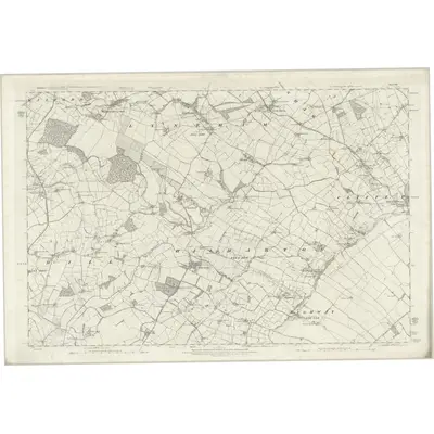 1885 Map of Wiltshire XXI, 1889 Print