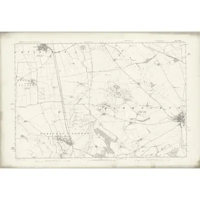 1885 Map of Wiltshire XXIII, 1887 Print