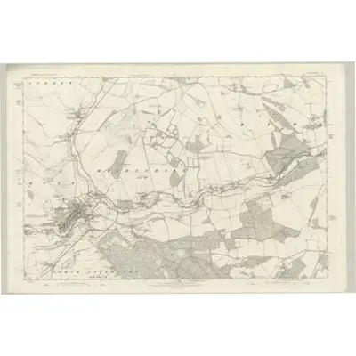 1885 Map of Wiltshire XXIX, 1889 Print