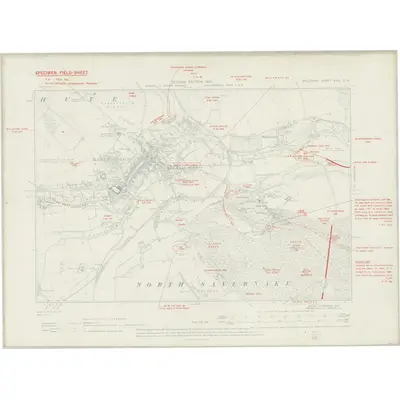 1899 Map of Wiltshire XXIX.SW, 1911 Print