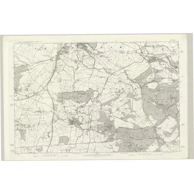 1885 Map of Wiltshire XXVI, 1889 Print