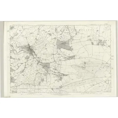 1885 Map of Wiltshire XXVII, 1889 Print