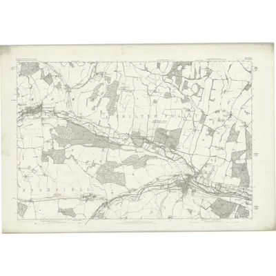 1878 Map of Wiltshire XXX, 1882 Print