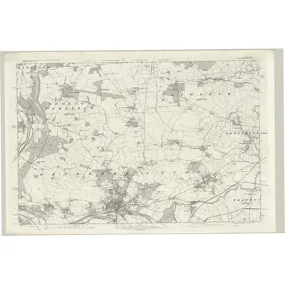 1886 Map of Wiltshire XXXII, 1889 Print