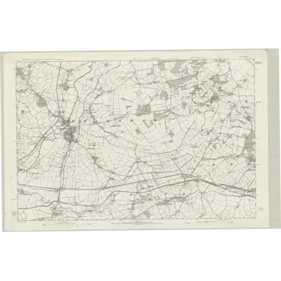 1885 Map of Wiltshire XXXIII, 1888 Print