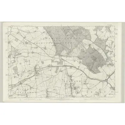 1886 Map of Wiltshire XXXVI, 1888 Print
