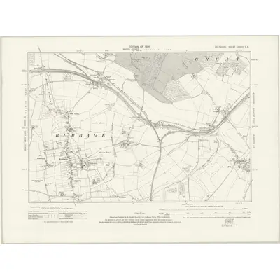 1922 Map of Wiltshire XXXVI.SE, 1926 Print