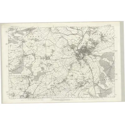 1884 Map of Wiltshire XXXVIII, 1890 Print