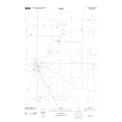 2013 Map of Winamac, 2013 Print