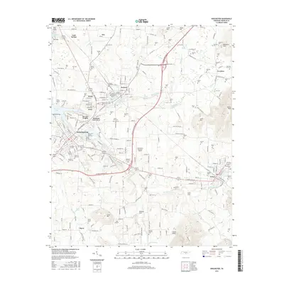 2016 Map of Winchester, 2016 Print