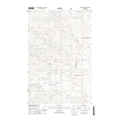2014 Map of Winchester Peak, 2014 Print