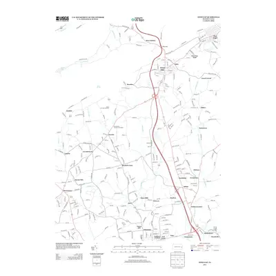 2013 Map of Wind Gap, 2013 Print