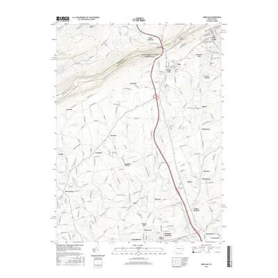 2016 Map of Wind Gap, 2016 Print