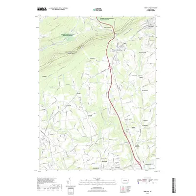 2019 Map of Wind Gap, 2019 Print