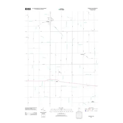 2013 Map of Windfall, 2013 Print