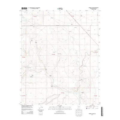 2013 Map of Windmill Draw, 2013 Print