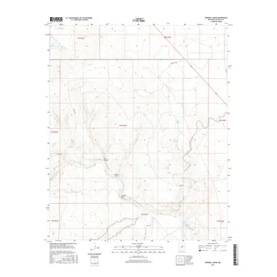 2017 Map of Windmill Draw, 2017 Print