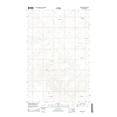 2014 Map of Windy Butte, 2014 Print