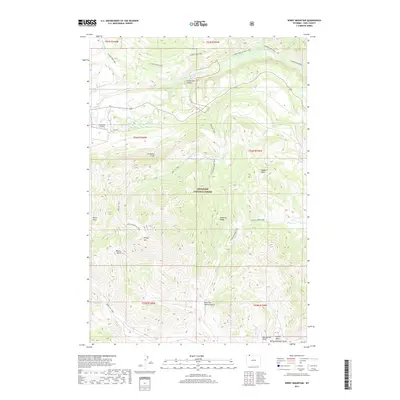 2017 Map of Windy Mountain, 2017 Print