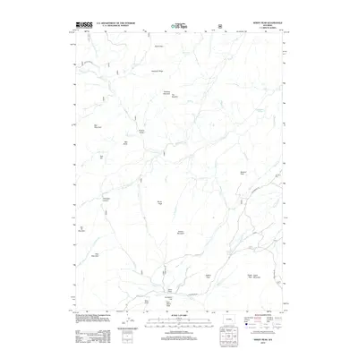 2012 Map of Windy Peak, 2012 Print