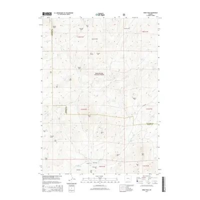 2015 Map of Windy Peak, 2015 Print
