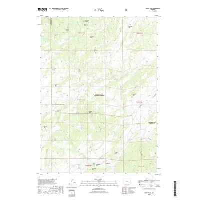 2017 Map of Windy Peak, 2017 Print
