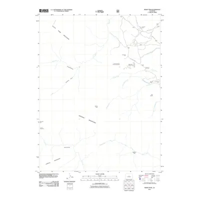 2011 Map of Windy Peak, 2011 Print