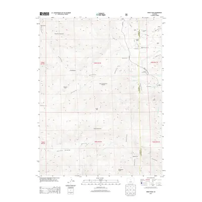 2013 Map of Windy Peak, 2013 Print
