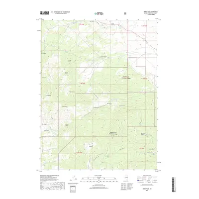 2018 Map of Windy Peak, 2018 Print