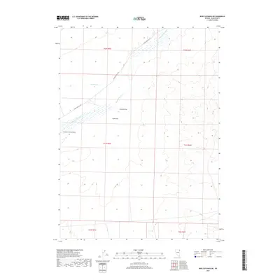 2018 Map of Wine Cup Ranch NE, 2018 Print