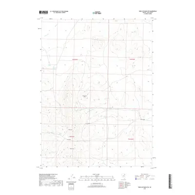 2018 Map of Wine Cup Ranch SW, 2018 Print