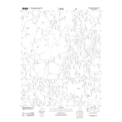 2012 Map of Wing Mountain, 2012 Print