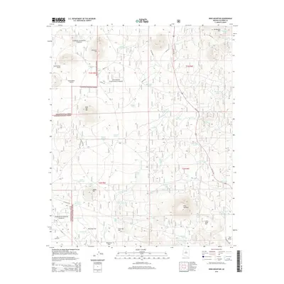 2014 Map of Wing Mountain, 2014 Print
