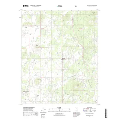 2018 Map of Wing Mountain, 2018 Print