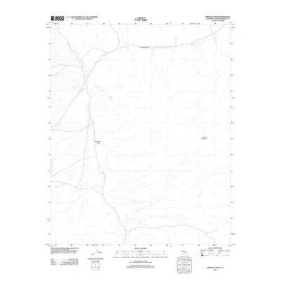 2012 Map of Wingate Pass, 2012 Print