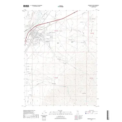 2018 Map of Winnemucca East, 2018 Print