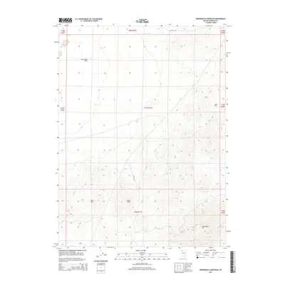 2015 Map of Winnemucca Mountain, 2015 Print