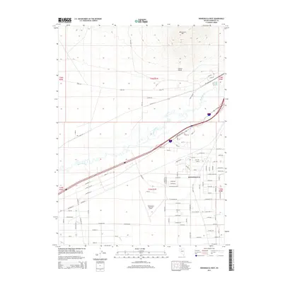 2014 Map of Winnemucca West, 2014 Print