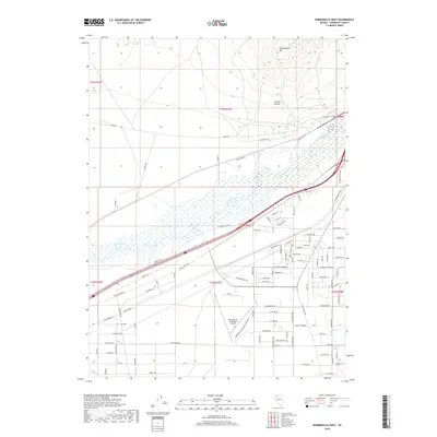 2018 Map of Winnemucca West, 2018 Print