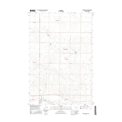 2017 Map of Winnett North, 2017 Print