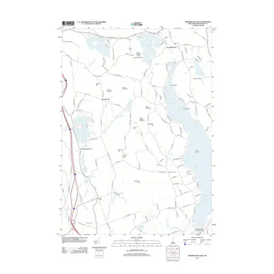 2012 Map of Winnisquam Lake, 2012 Print