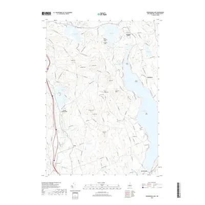 2018 Map of Winnisquam Lake, 2018 Print