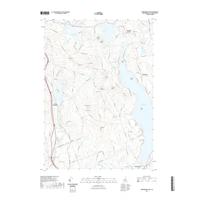 2021 Map of Winnisquam Lake, 2021 Print